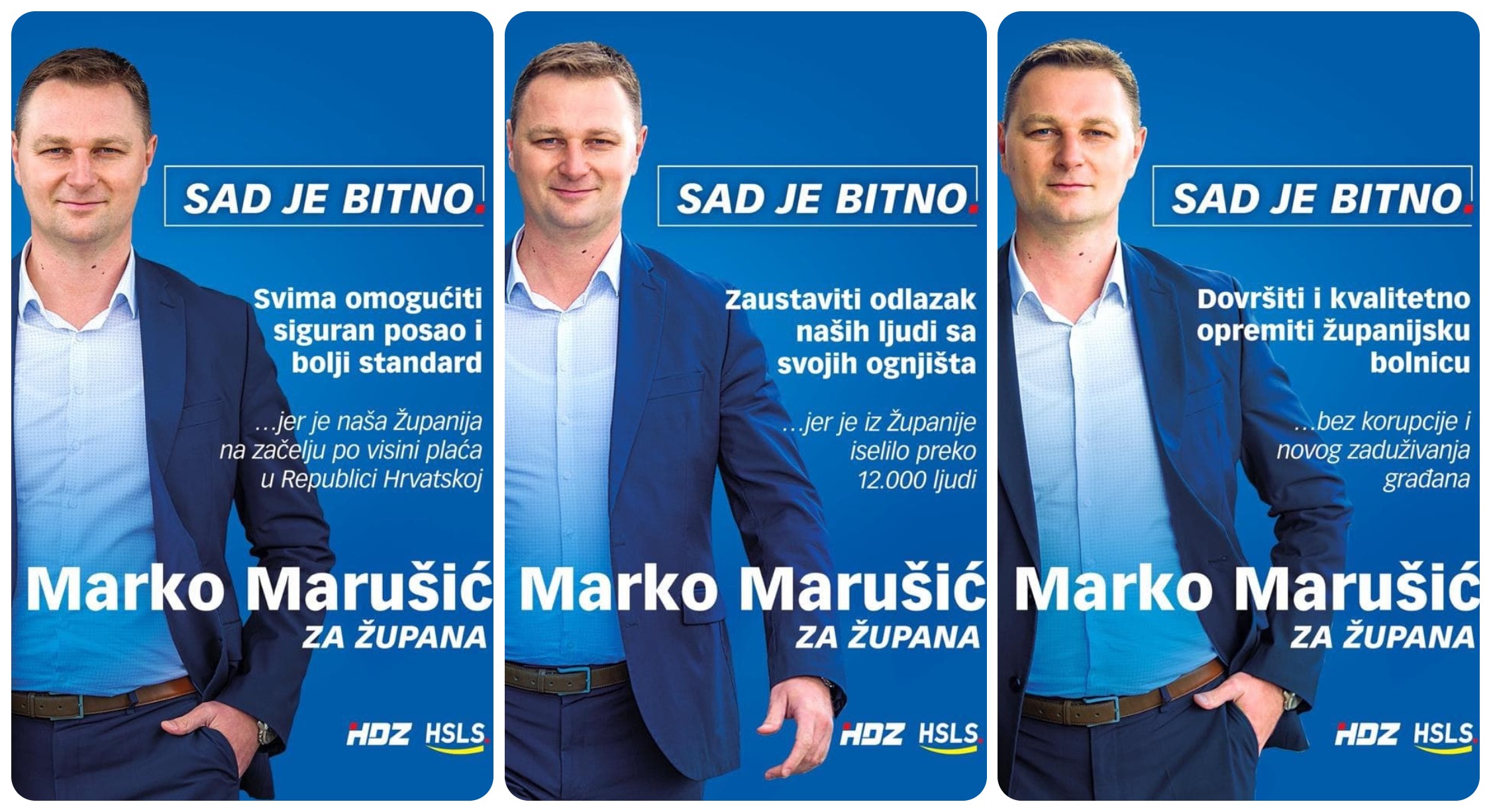 Marušićeve glavne poruke na plakatima, gdje su izborni programi ostalih kandidata?