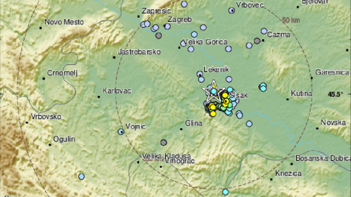 Novi potres zatresao središnju Hrvatsku, "Dobro nas prodrmalo"