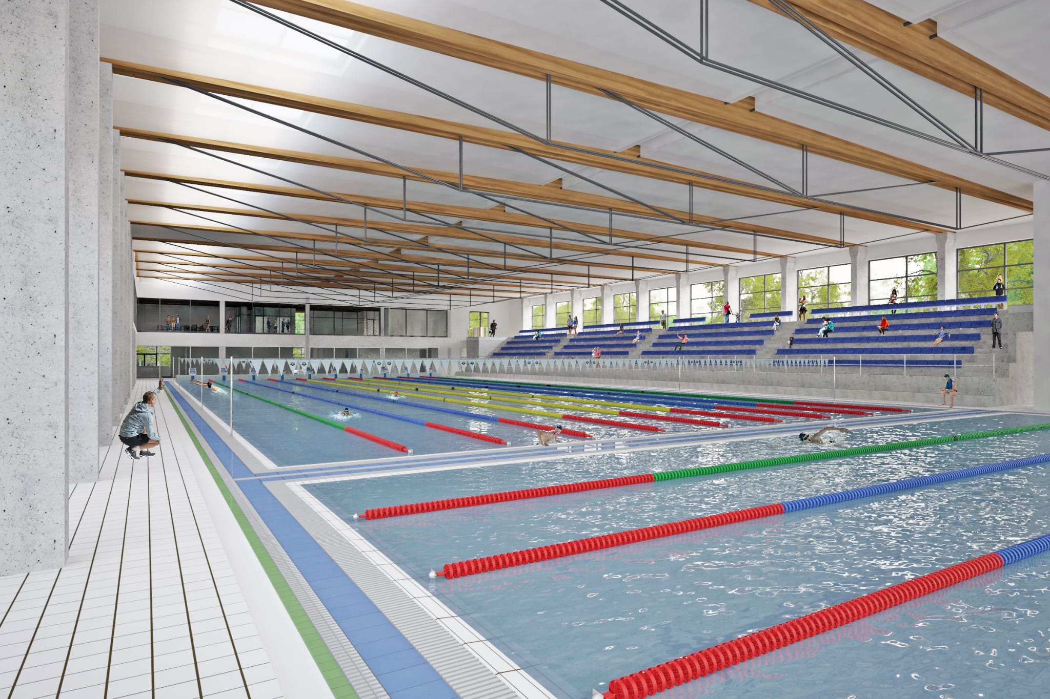 Bjelovarske toplice osim rekreacijskog imat će i vrlo važan sportsko-zdravstveni segment, a to je natkriveni olimpijski bazen