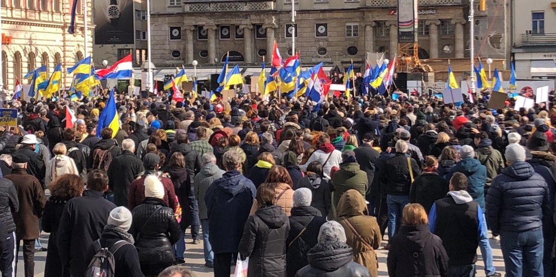 Zagreb i Hrvatska pokazuju solidarnost s ukrajniskim narodom