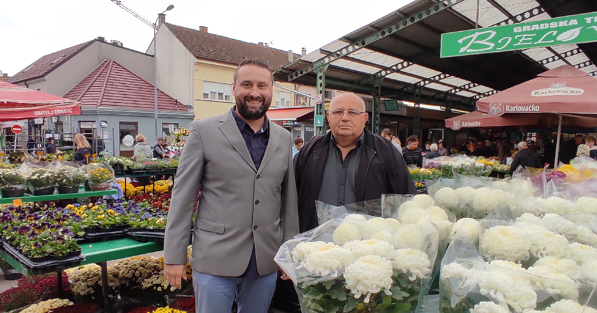 Cvjećar Stipe na tržnici ima zakupljene čak 22 kocke! 'Bilo kakva pomoć Grada dobro dođe'