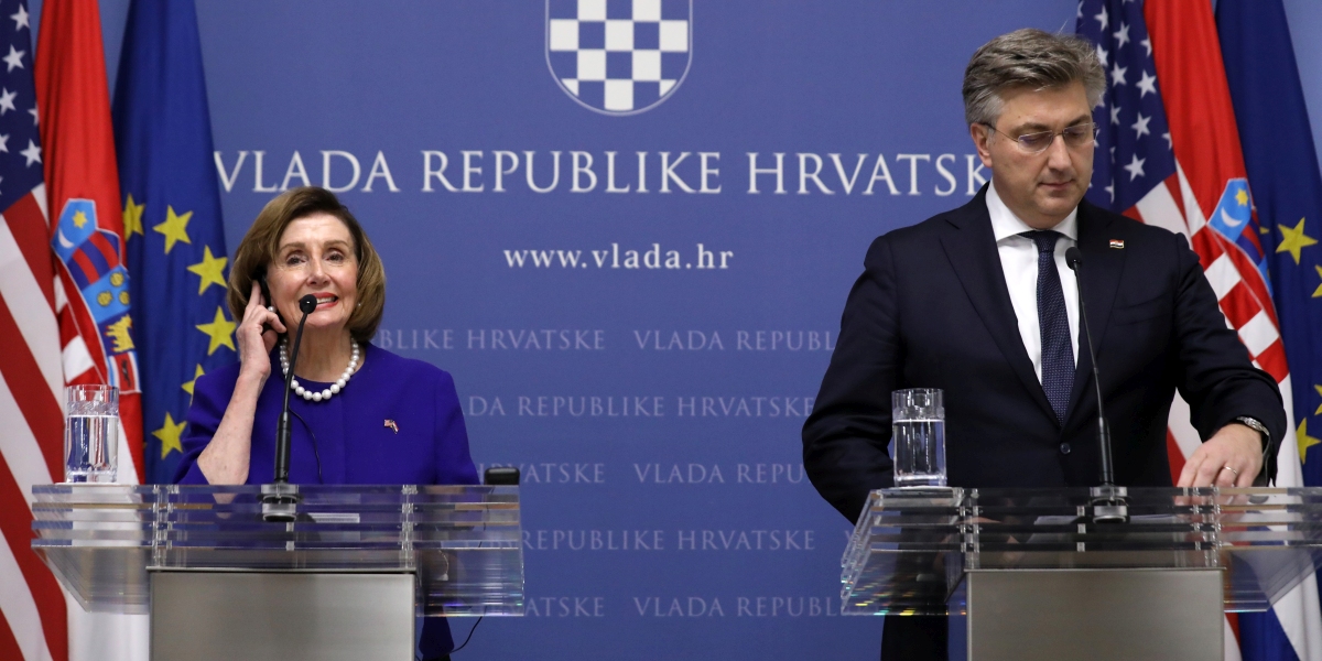 Pelosi nahvalila hrvatsku energetsku politiku, Plenković uzvratio: Evo kako smo riješili 40 godina staru raspravu