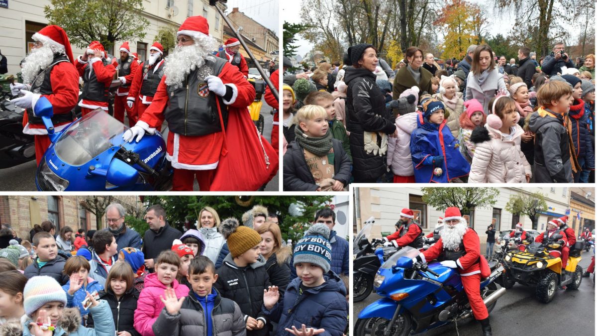 [FOTO/VIDEO ]Bjelovarski mališani okitili božićno drvce, posebno ih oduševili Moto Mrazovi