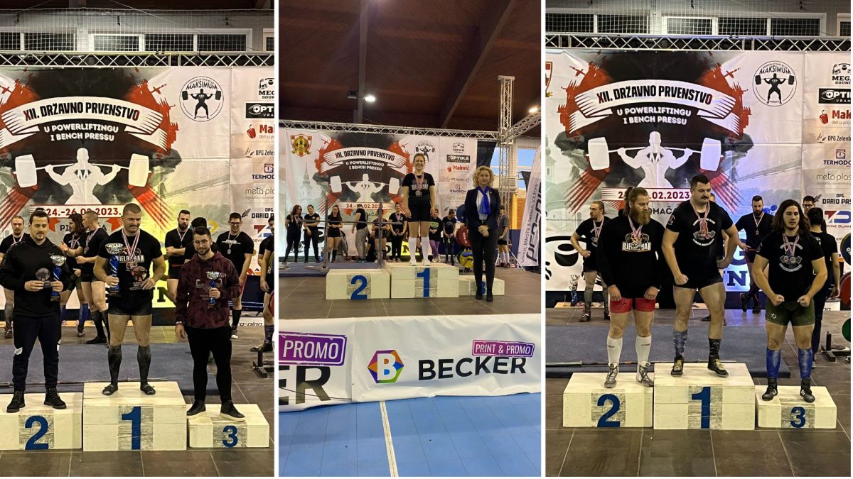 Veliki uspjeh: Powerlifting klub 'Bjelowbar' s državnog prvenstva se vratio s tri zlata i dvije bronce
