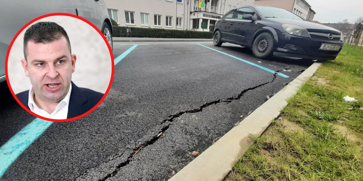 Šest mjeseci nakon rekonstrukcije puca asfalt u Starčevićevoj ulici. Hrebak ljut na izvođače radova...