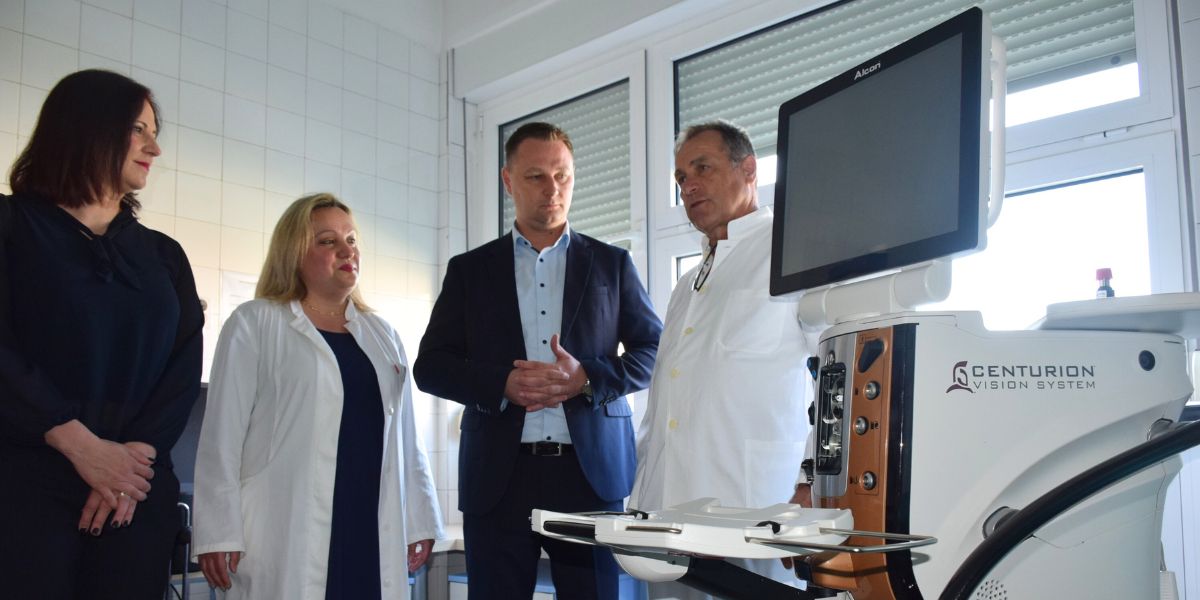 Na bjelovarsku oftalmologiju stigao sofisticirani uređaj za operaciju sive mrene
