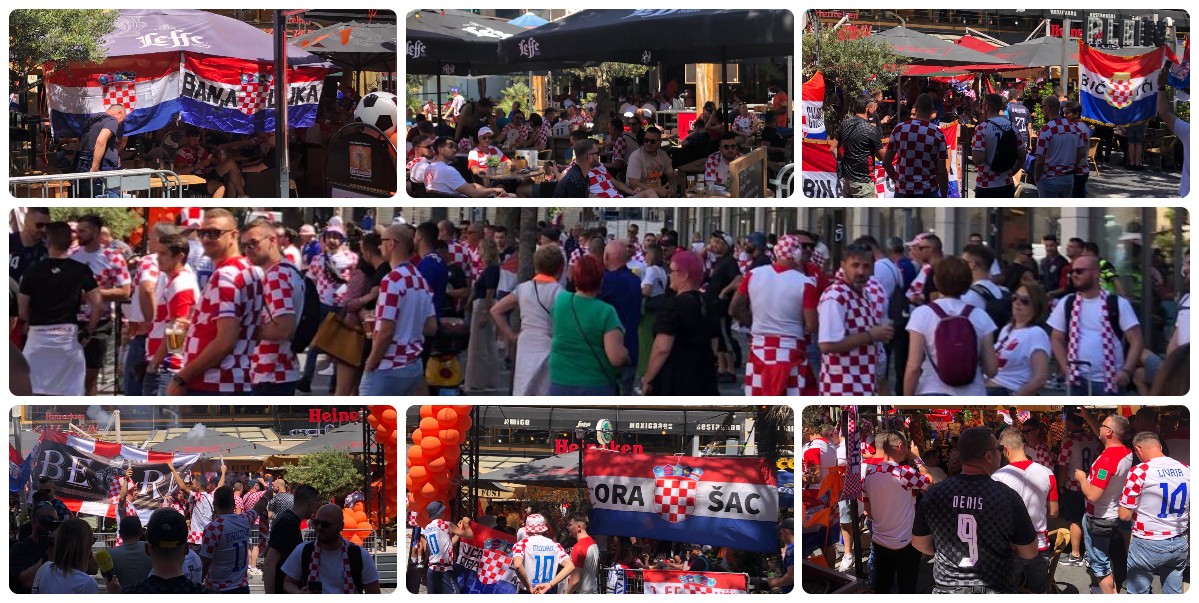 [FOTO, VIDEO] Hrvatske navijačke pjesme odjekuju ulicama Rotterdama, Vatreni će večeras imati ozbiljnu podršku