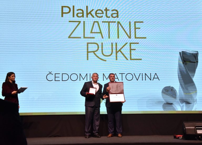 Obrtniku Čedomiru iz Garešnice plaketa ‘Zlatne ruke s pisanim priznanjem’