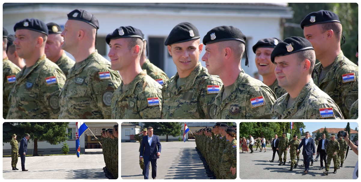 [FOTO] Vrhovni zapovjednik svečano ispratio vojnike u Poljsku
