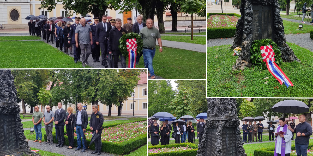 [FOTO] Svečanim polaganjem vijenca u Bjelovaru obilježen Dan pobjede i domovinske zahvalnosti