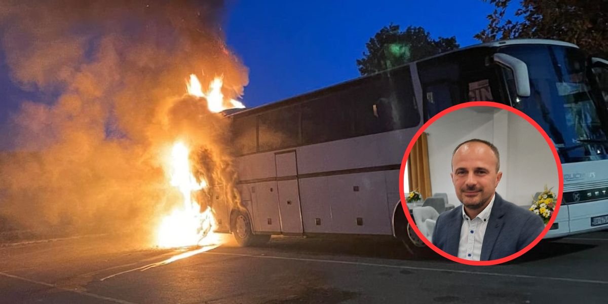 Zapaljeni autobus u vlasništvu je načelnikovog brata. Općina mu plaća da prevozi djecu...