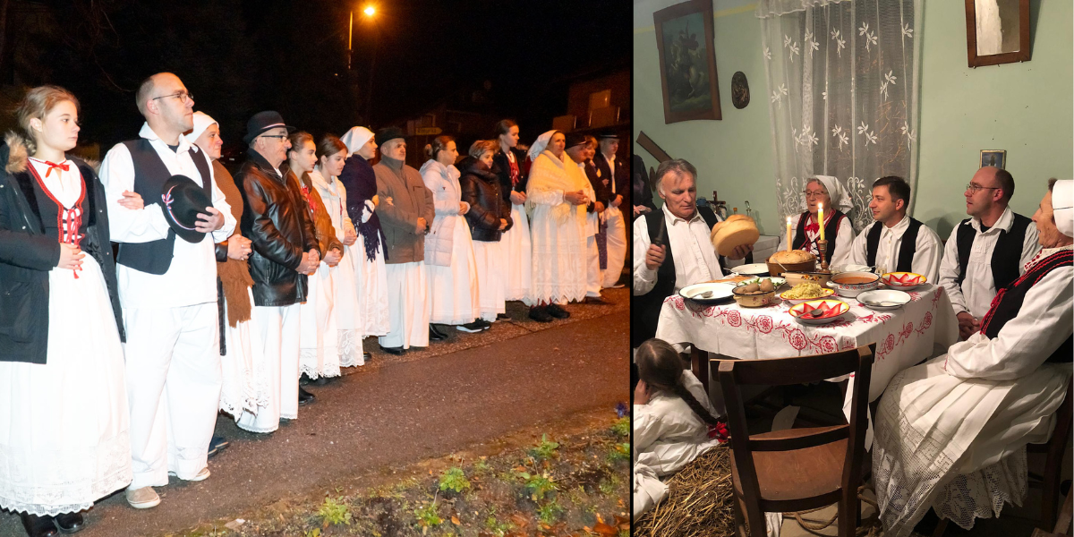 [FOTO] U skladu s tradicijom i vjerom, u Šandrovcu scenski prikazan unos Božića