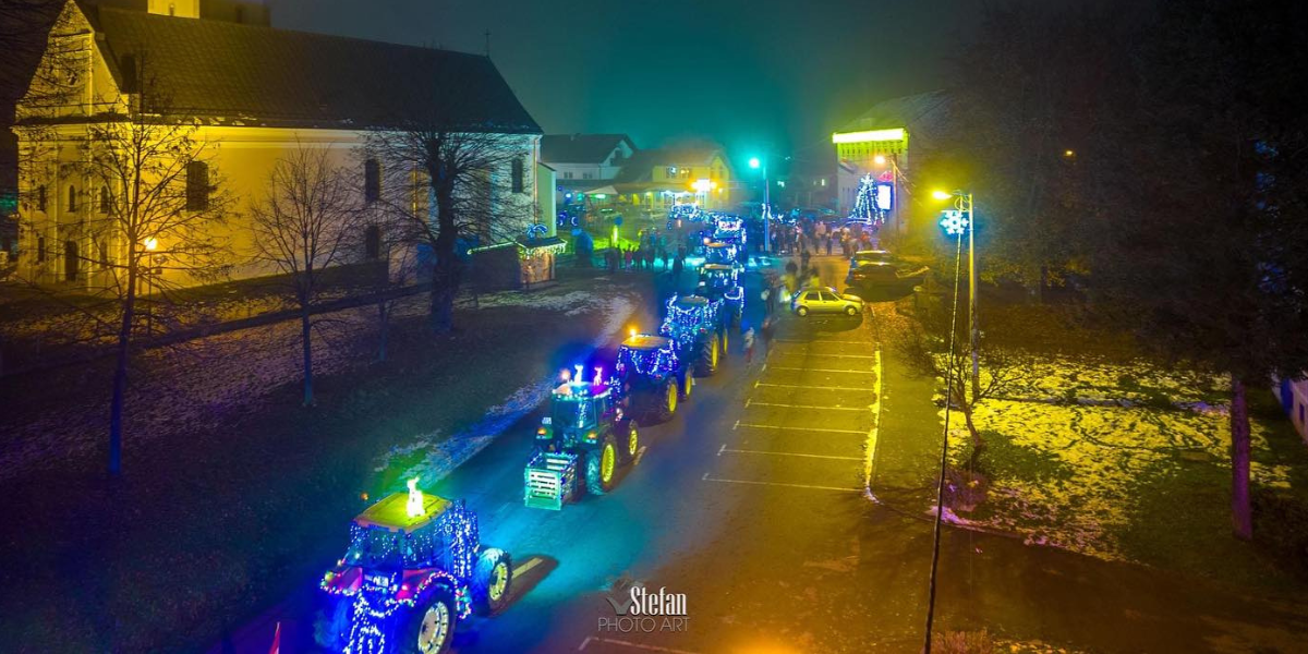 [FOTO I VIDEO] Nova Rača ponovila blagdansku tradiciju! Ukrašeni traktori prodefilirali općinom