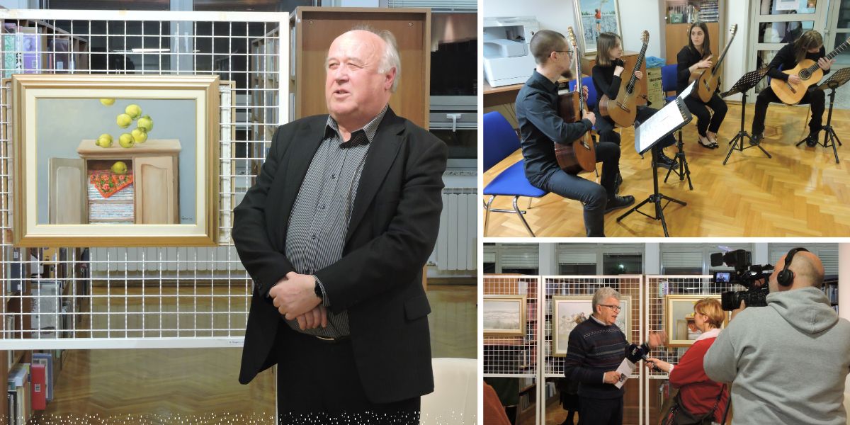 [FOTO] Zdravko Šabarić otvorio izložbu: 'Ovo je poziv na zaljubljivanje u umjetnost'