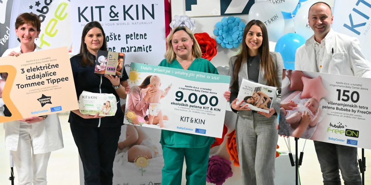 [FOTO] Stigla godišnja zaliha pelena za bebe rođene u bjelovarskoj bolnici