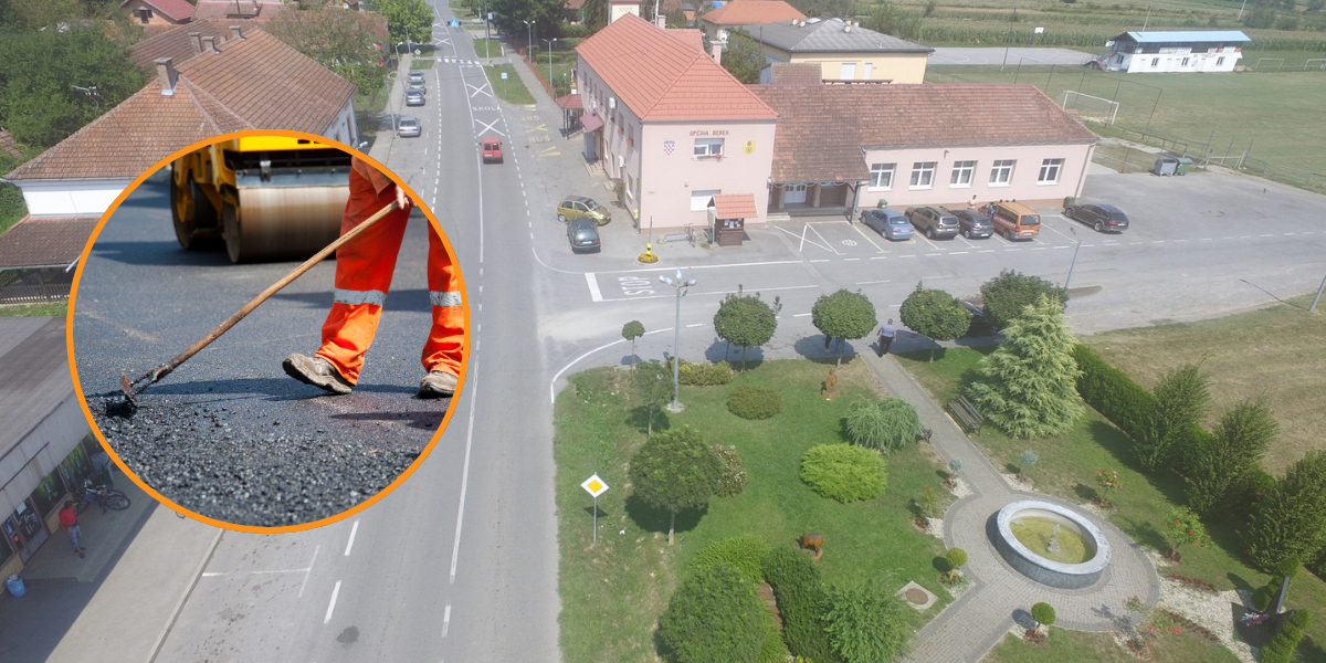 Općina Berek obnavlja cestu u Kostanjevcu