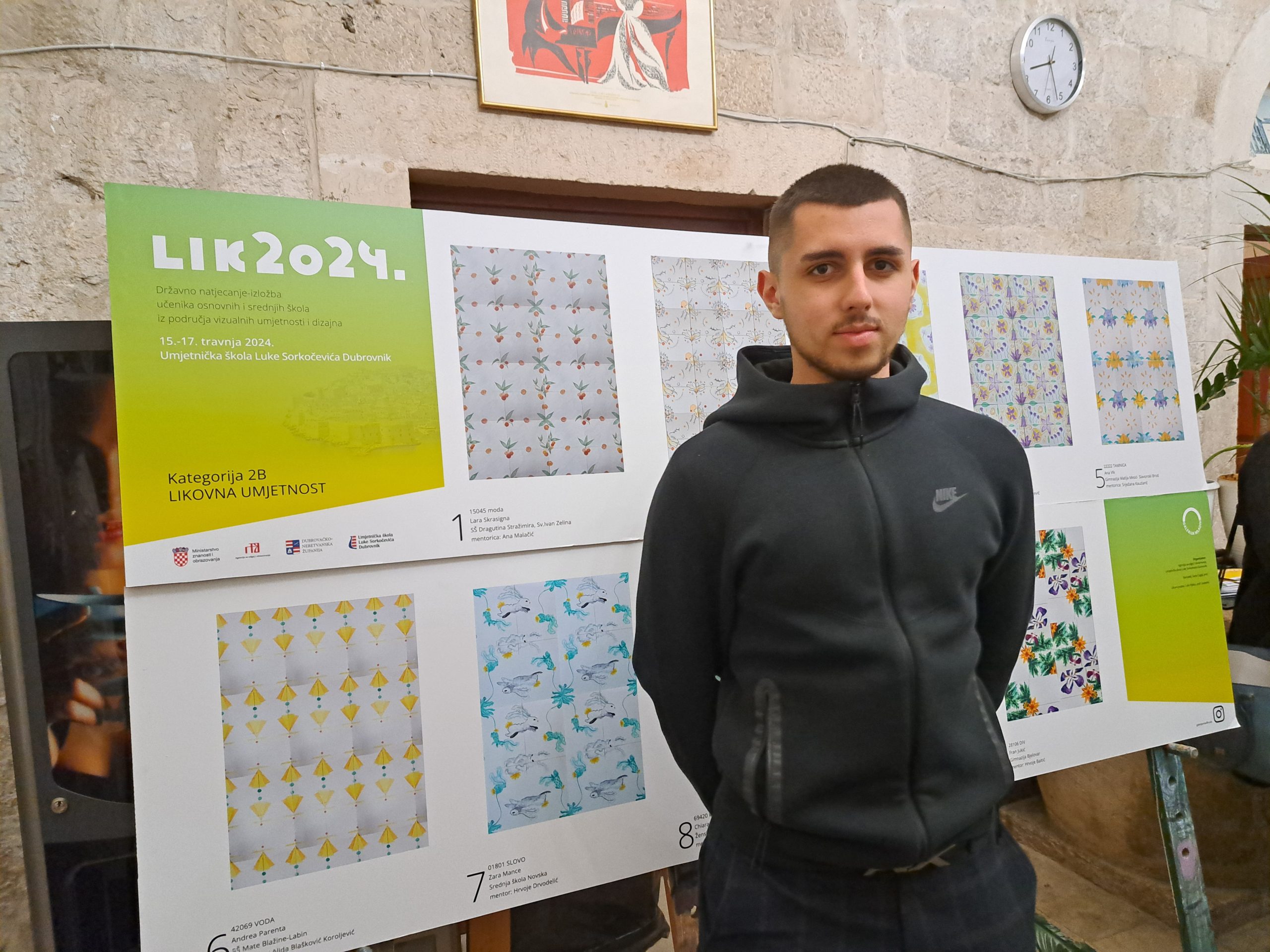 Bjelovarski gimnazijalac Fran u Dubrovniku predstavljao BBŽ na državnom natjecanju iz umjetnosti i dizajna