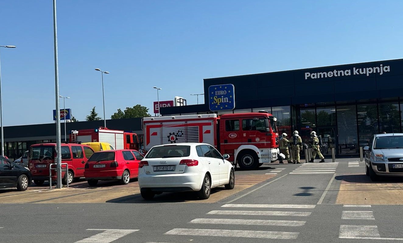 Vatrogasci hitno izašli na intervenciju kod Eurospina. Evo što se događa...