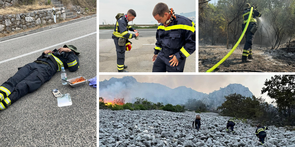 [FOTO i VIDEO] Bjelovarski vatrogasac s prve linije obrane od požara: Čim ugasimo jedan dio, krećemo u borbu s novom vatrenom stihijom. Teško je!