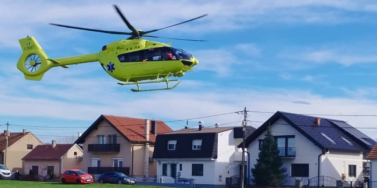 [FOTO] Drama u centru grada, hitnim zračnim prijevozom spašen život