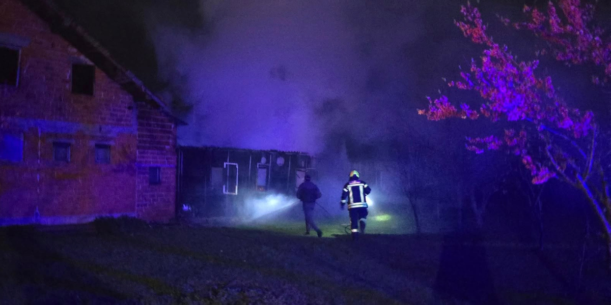 Požar na obiteljskom imanju: U potpunosti izgorjela radiona