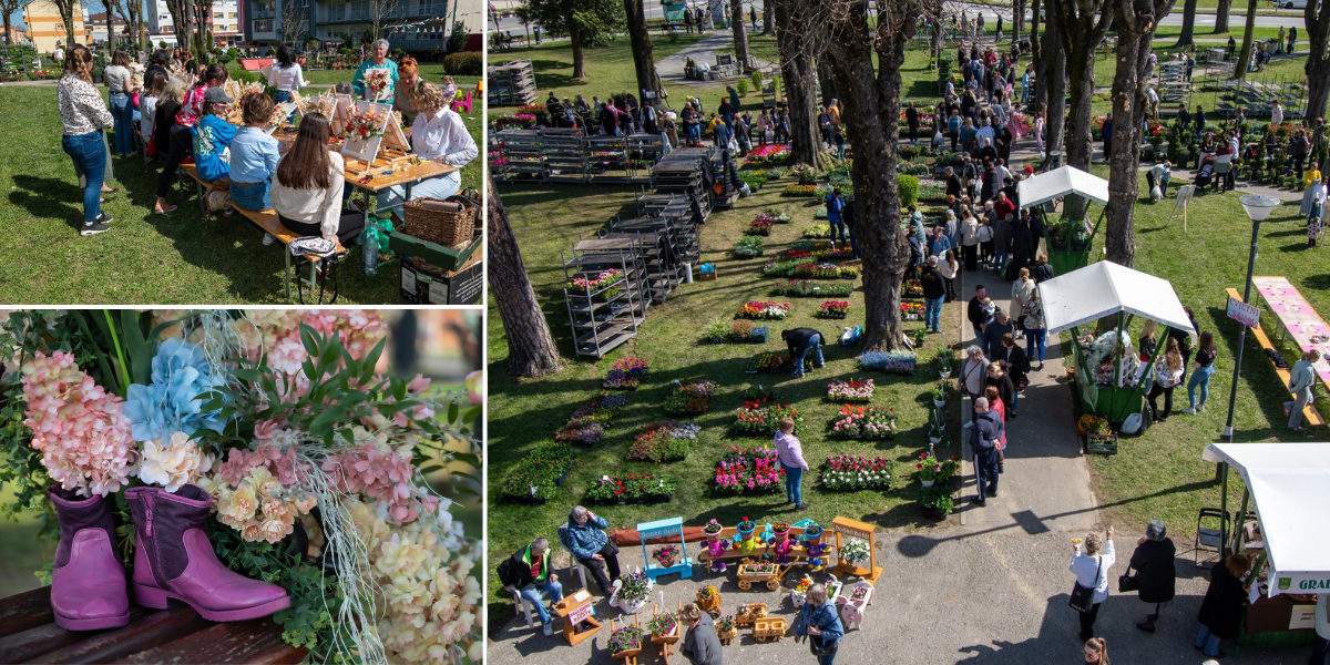 Grubišnopoljski park zasajao u cvjetnom ruhu: Pogledajte fotogaleriju sa Sajma sadnica i cvijeća