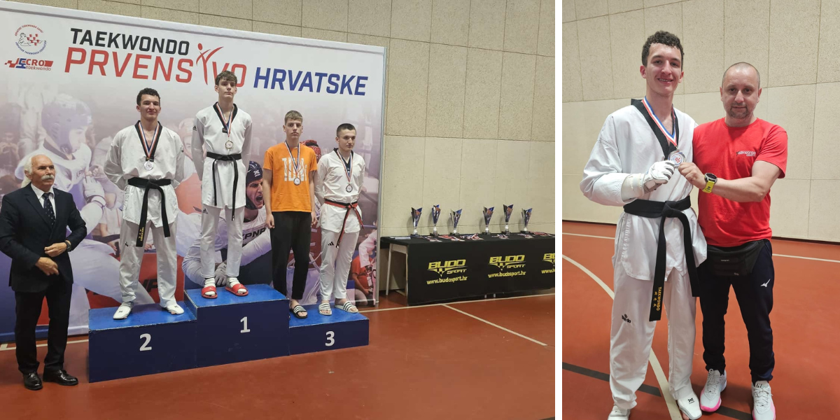 Nastavak odličnih rezultata za bjelovarski Taekwondo klub „Omega“: Karlo Rajič viceprvak Hrvatske