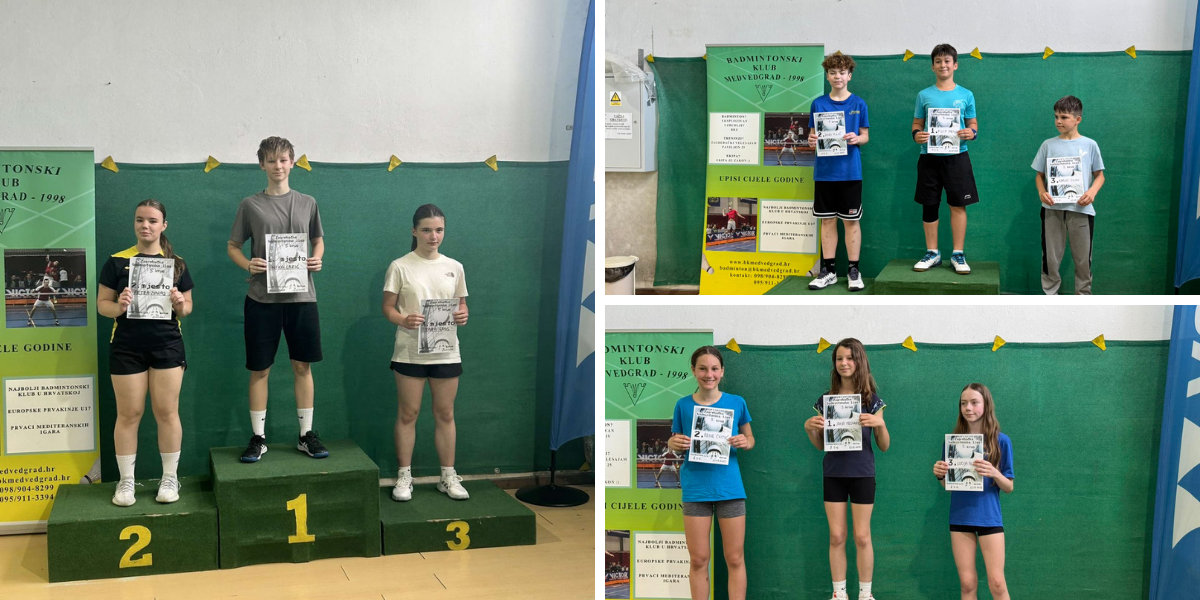 Zagreb je ponovo bio sretan za bjelovarski badminton: Nika Lazić zlatna