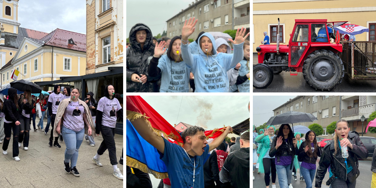 [FOTO/VIDEO] Ni kiša ih nije zaustavila: Još jedna generacija maturanata oprašta se od srednje škole