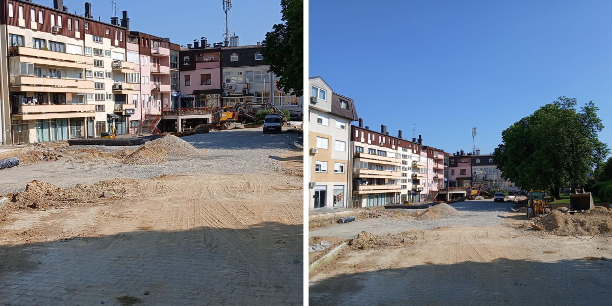Uređenje središta Garešnice u punom je jeku nakon čega će postati urbani bombončić