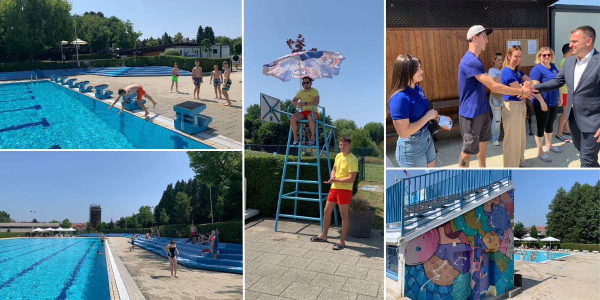 Bjelovarsko ljeto je počelo: Bazen otvorio svoja vrata, prvi kupači stigli, ubrzo kreću brojne aktivnosti
