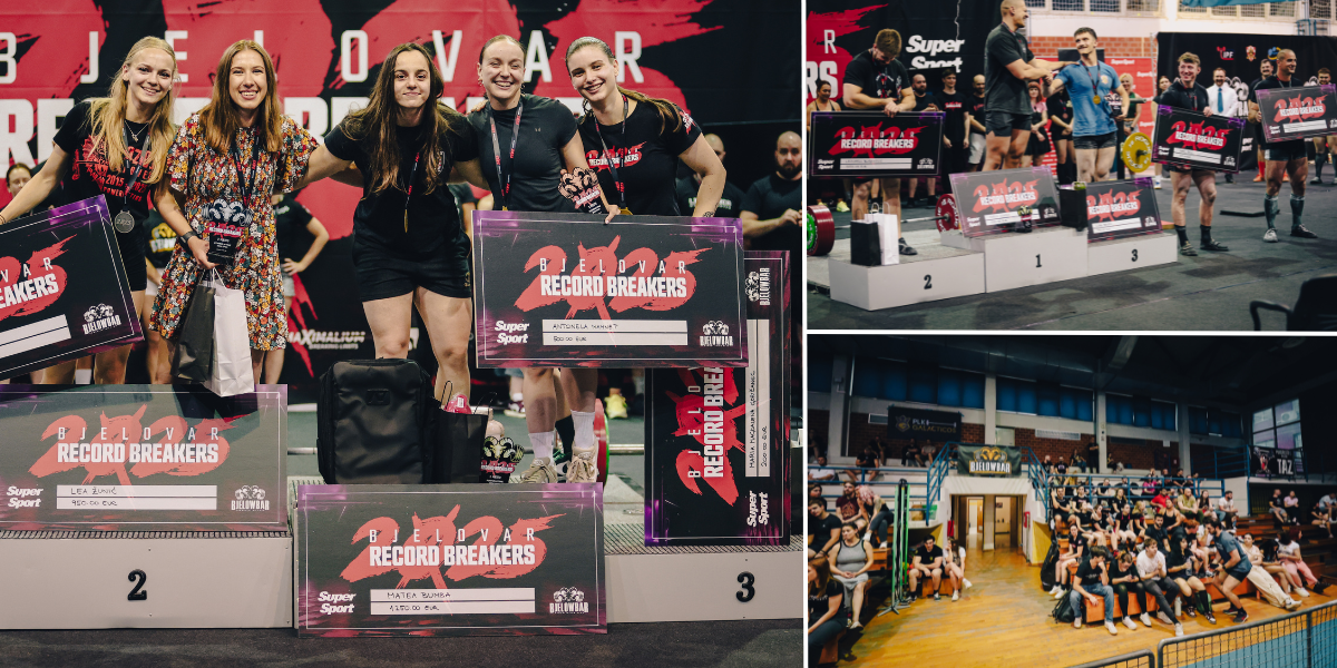 200 najjačih iz cijele Hrvatske oborilo deset državnih rekorda, evo kako je prošao 3. Bjelovar Record Breakers