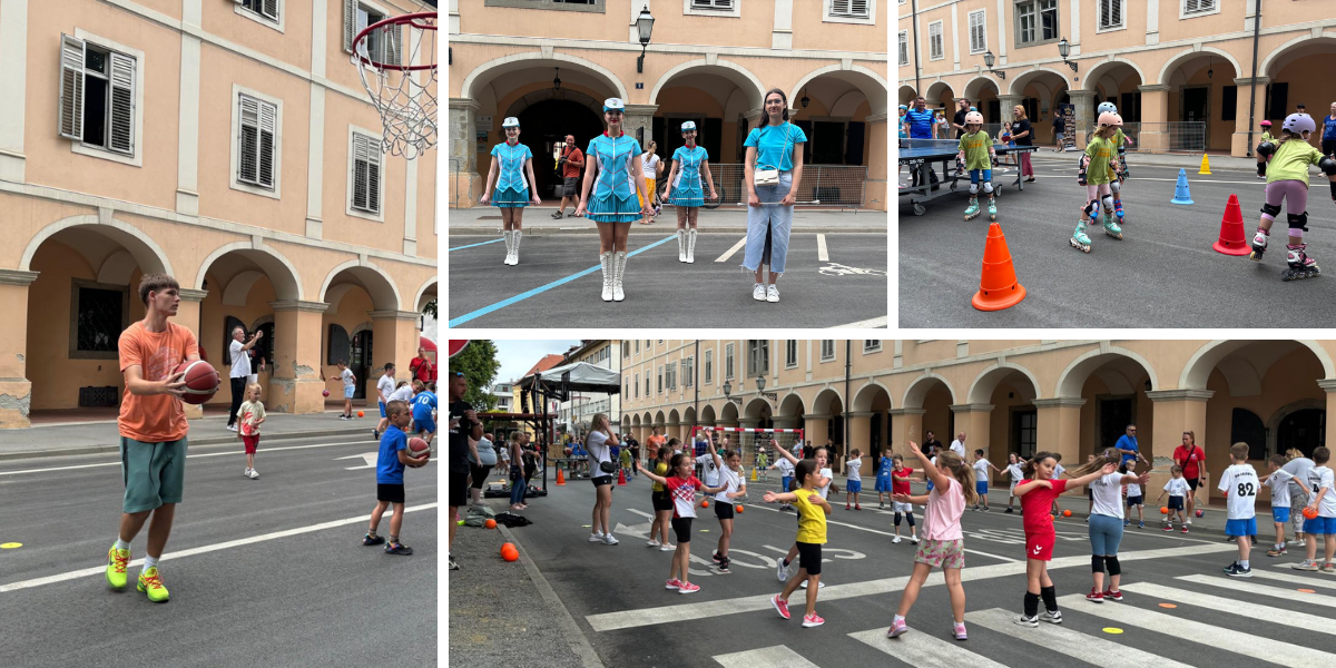 [FOTO] Korzo su okupirali mališani: Badminton, košarka, odbojka samo su neki od sportova u kojima će odmjeriti snage