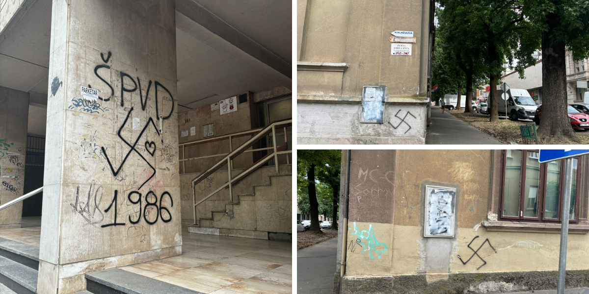 Policija se očitovala o nepoznatom autoru kukastih križeva: Prijeti mu do dvije godine zatvora