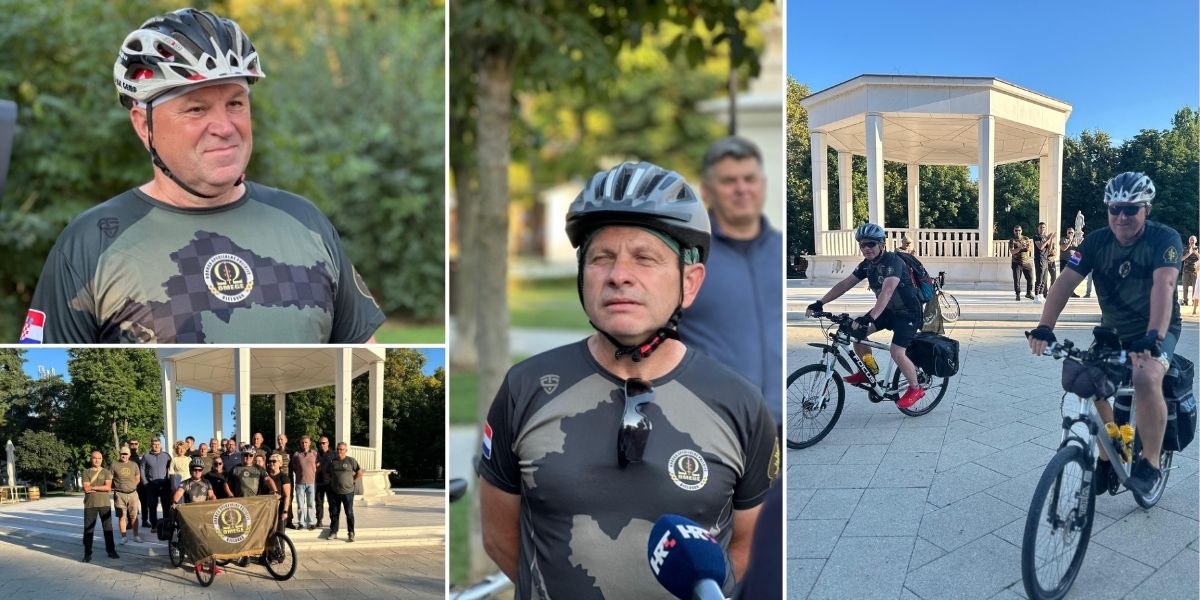 Branitelji biciklima krenuli prema Kninu: "Za suborce koji nisu dočekali ovu obljetnicu"