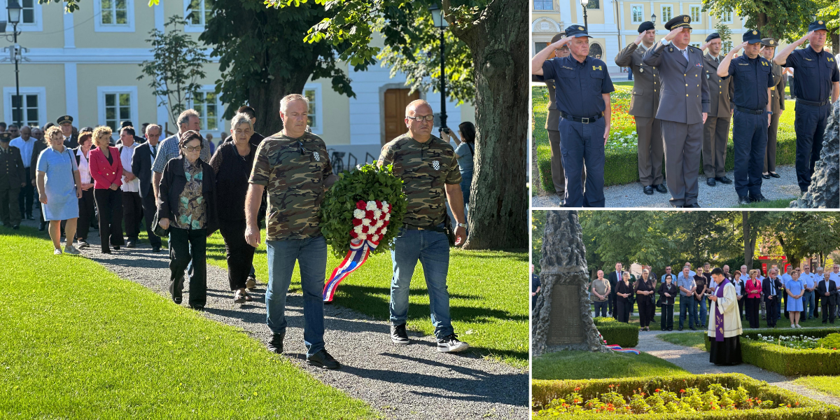 [FOTO] Polaganjem vijenca u Bjelovaru obilježen Dan pobjede i domovinske zahvalnosti