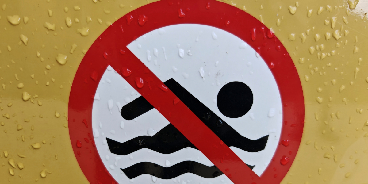 Oprez! Ovdje kupanje nije dozvoljeno
