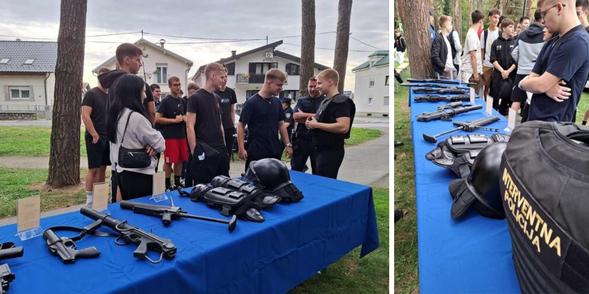 Posebna prilika: Učenicima predstavljena oprema interventne policije