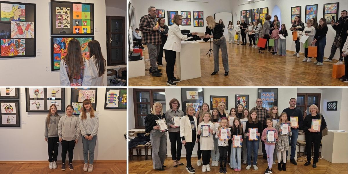 Dječji pop art na zidovima muzeja: Mladi umjetnici istražili svijet boja i simbola, radovi su impresivni