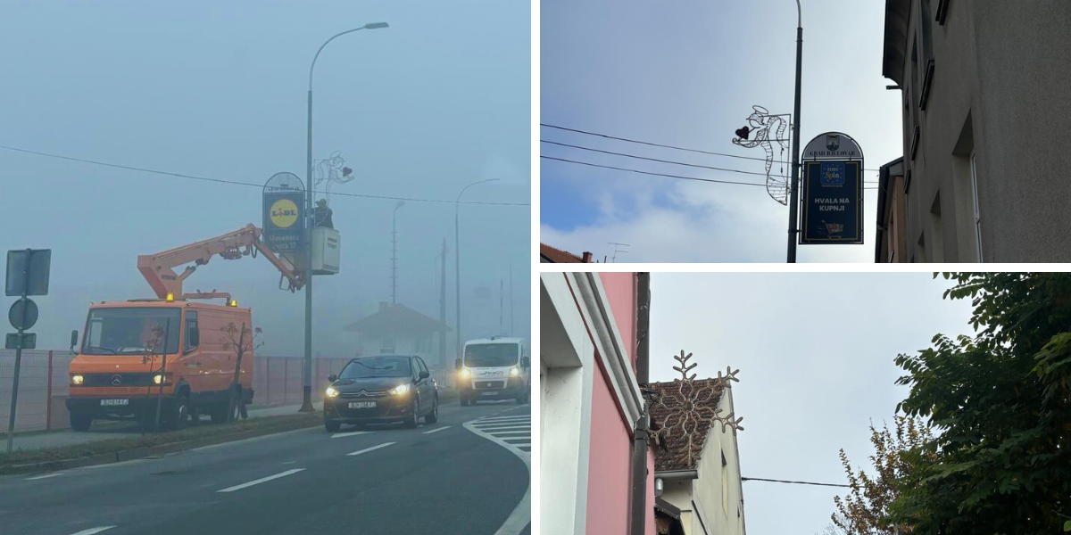Blagdanska čarolija već počela: Pogledajte gdje su osvanuli prvi božićni ukrasi!