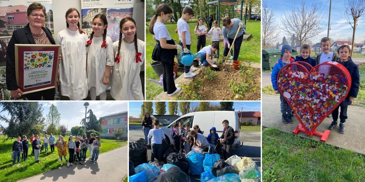 Pomažu oboljelima i čuvaju okoliš: U školskom dvorištu postavili instalaciju koja svijet mijenja na bolje