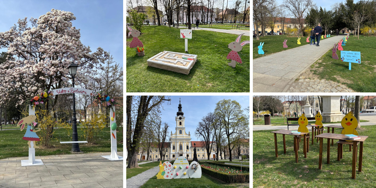 Uskrs stigao u centar grada: Pogledajte kako izgleda središnji gradski park