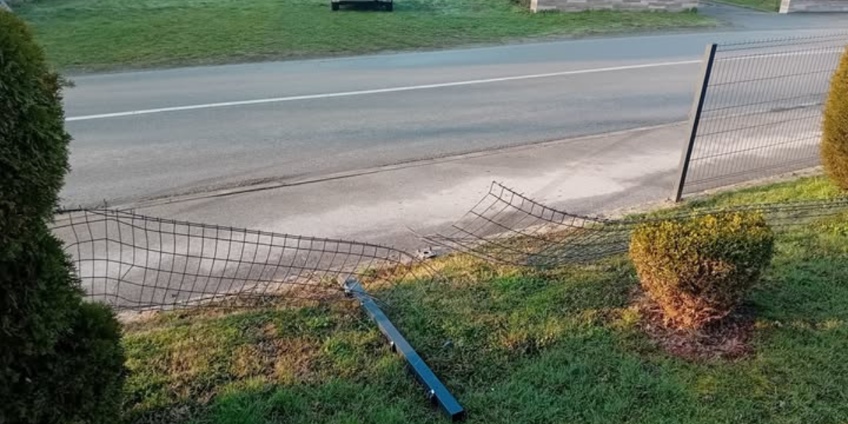 Policija traži počinitelja: Uništio ogradu pa pobjegao s mjesta nesreće