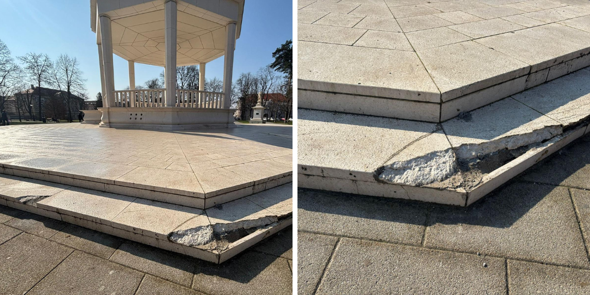 Građani primijetili oštećenja na bjelovarskom paviljonu: Evo što se zapravo dogodilo
