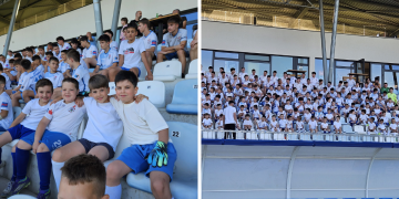 Prekrasni prizori stižu s našeg stadiona, 350 mališana napravilo je fotku za pamćenje