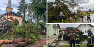 Jako nevrijeme rušilo sve pred sobom, drvo se srušilo na kapelicu u Kraljevcu
