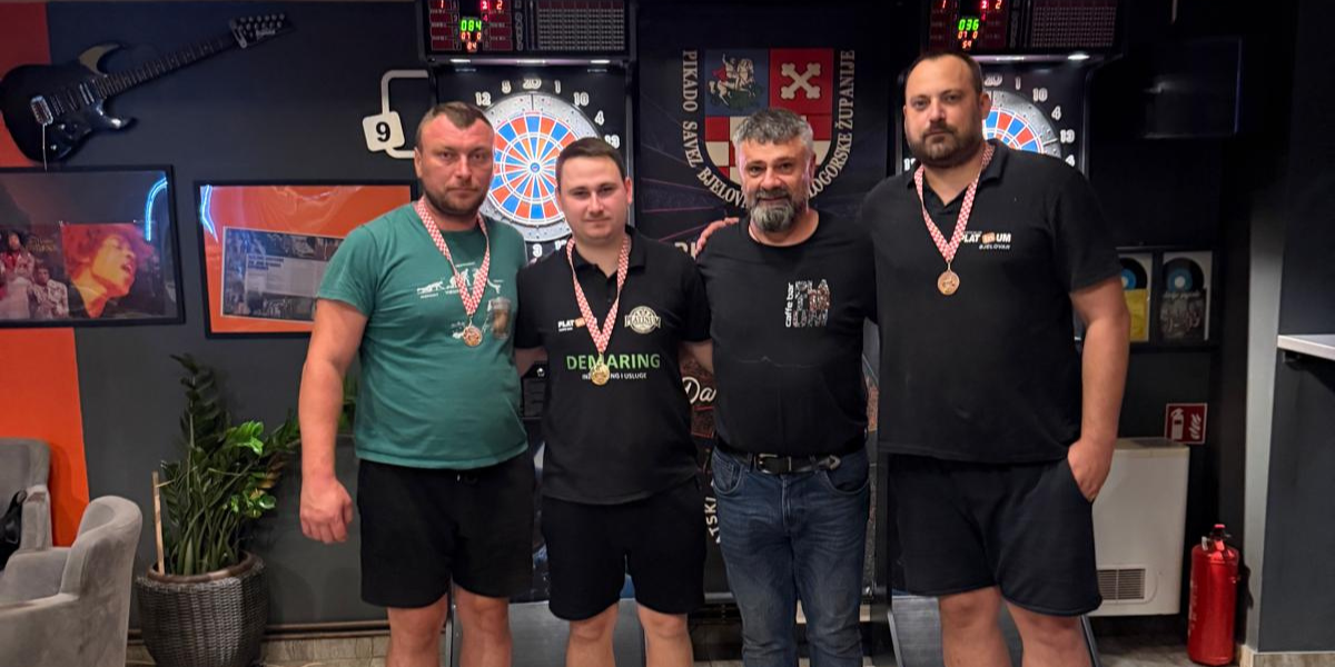 Kristijan Puškaš pokorio konkurenciju na trećem turniru ovogodišnje bjelovarske ljetne pikado lige, parovi Franjiću i Ciku