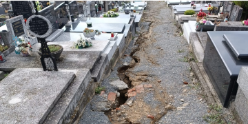 Na groblju se otvorilo rascjep u zemlji, evo što kažu iz Komunalca