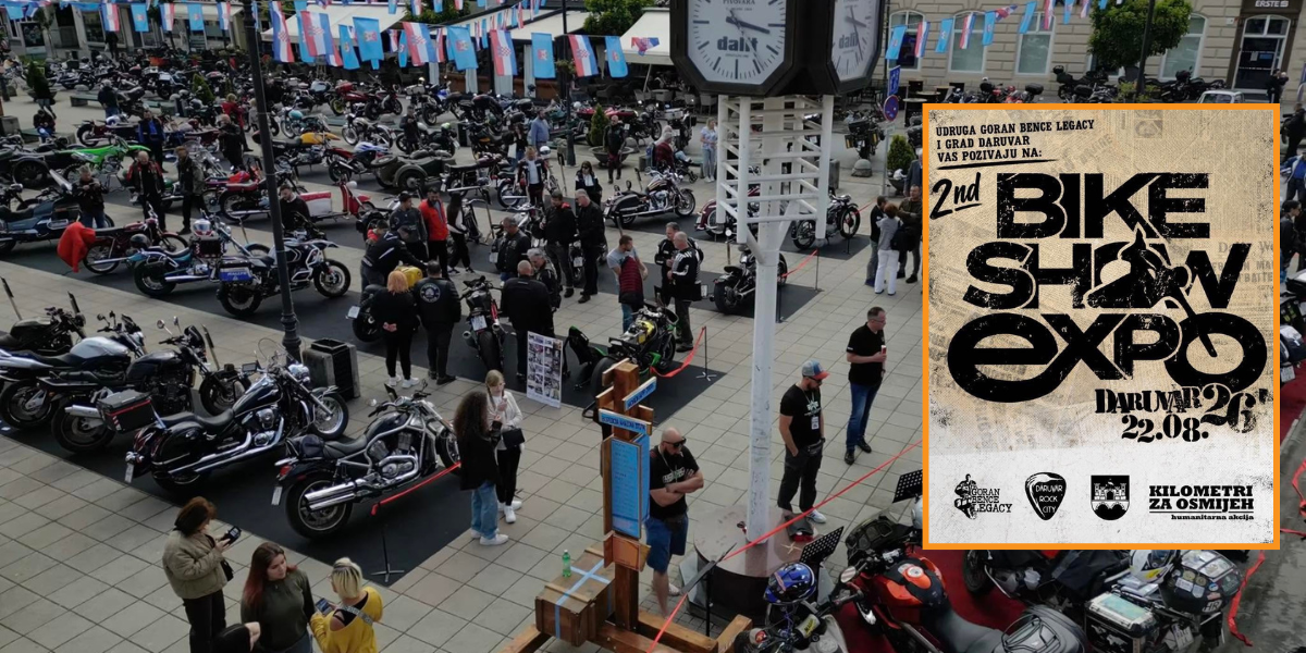 U najljepši mali grad kontinentalne Hrvatske stižu motori, poznati moto putnici i velika humanitarna karavana