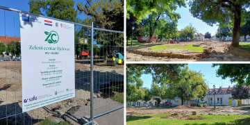 [FOTO] U gradu niče novi park, prošetali smo gradilištem i provjerili kako napreduju radovi